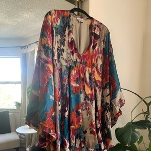 Floral splash short dress